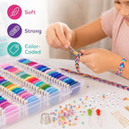 Athena's 200 Pcs Friendship Bracelet String Kit String Bracelet Making Kit - Image 7