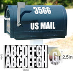 400 Pcs 24 Sheets Letter Stickers, Self Adhesive Waterproof 2.5 Inch Mailbox - Image 2