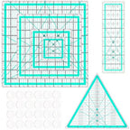 6 Quilting Rule, 8.5" Triangle Quilting Ruler by HUIFARI