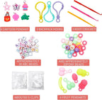 XKDOUS 24 Colors Rubber Band Bracelet Kit, Bracelet Making Kit - Image 2