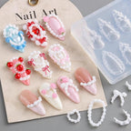 Fcozpjk Silicone Nail Molds, 3D Cake Cream Nail Art Mold - Image 5