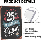25th Anniversary Cruise metal tin sign 8x12 inch decorative wall decor - Image 4