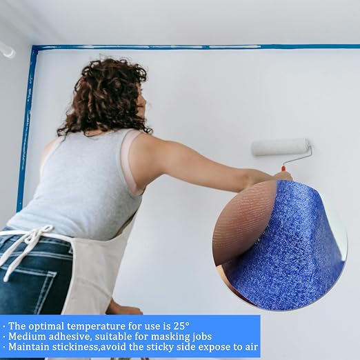 Premium Blue Tapes, Painters Tape, Masking Tape, Medium Adhesion, Packing - Image 7