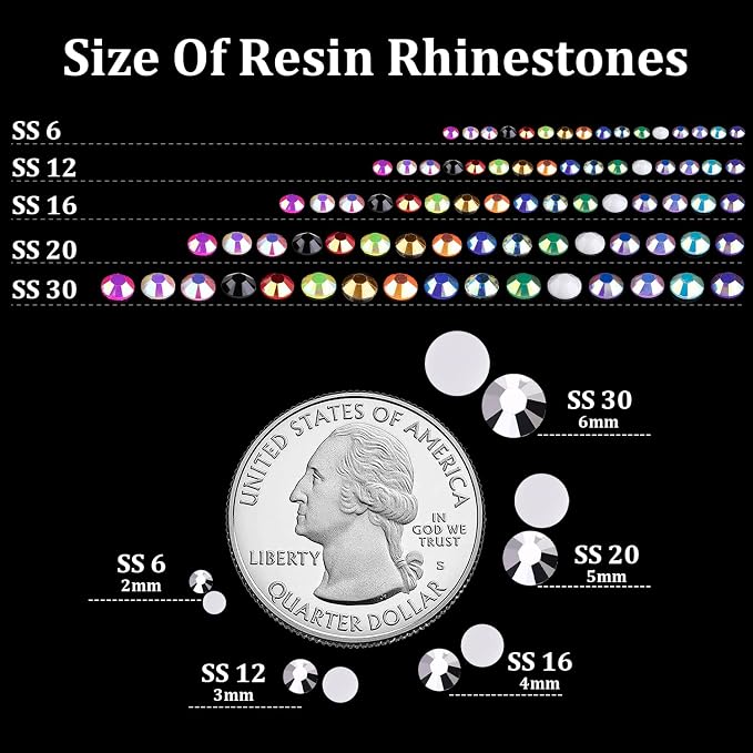 4000pcs 4mm Resin Rhinestones Bulk - Image 3