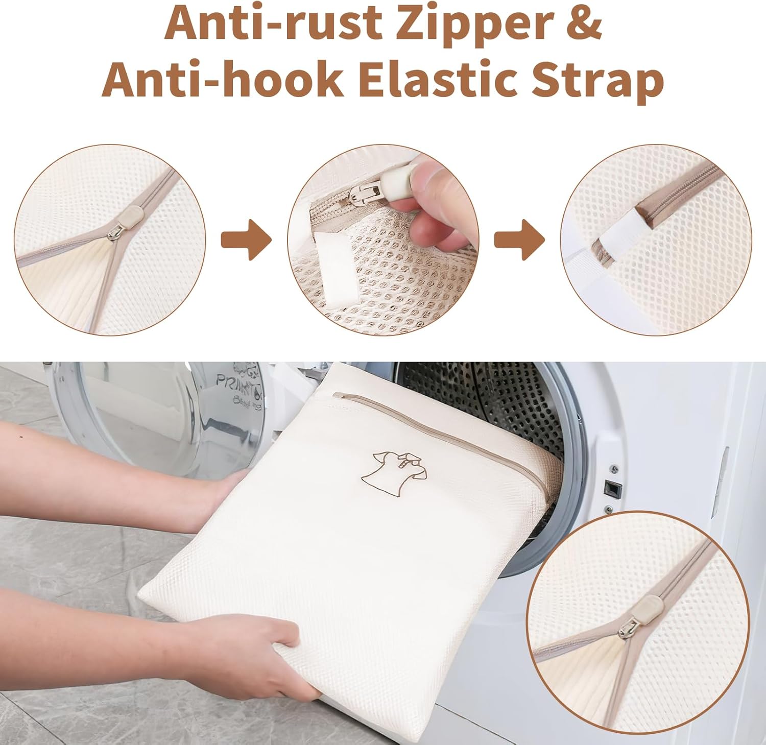 3 Pack Sock Laundry Bags by MDSXO- Small Durable Lingerie Delicates Bag for Washing Machine for Socks, Masks, Underwear [3 Pack]