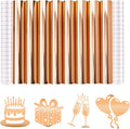 Tintnut Holographic Permanent Vinyl 8 Pcs 12x12in Orange Adhesive Vinyl | Solid by Tintnut
