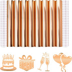 Tintnut Holographic Permanent Vinyl 8 Pcs 12x12in Orange Adhesive Vinyl | Solid by Tintnut