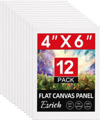 ESRICH 12 Pack 4x6 Inch Small Canvases by ESRICH