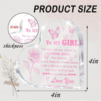 Love Heart Shaped Acrylic for Women, Anniversary Valentine's Day Gift, Couple - Image 2