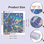 Stalente Diamond Painting Kits for Adults Lavender Flower, 5D DIY Diamond Art - Image 2