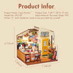 Rolife DIY Miniature Cozy Kitchen House Kit - Image 8