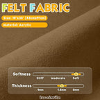Friar Brown 18" X 36" Felt Fabric Sheet - Image 2