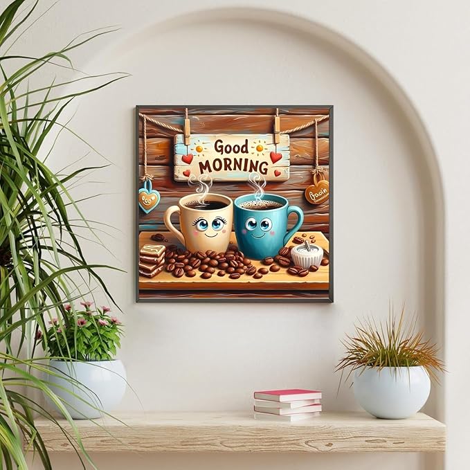 niurenmaoyi Coffee Cups Stamped Cross Stitch Kits - Image 3