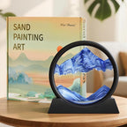 Wai Danie Moving Sand Art Picture 3D Hourglass Deep Sea Sandscape Liquid Motion - Image 2