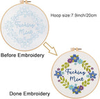 Louise Maelys Funny Flower Wreath Embroidery Kit - Image 3