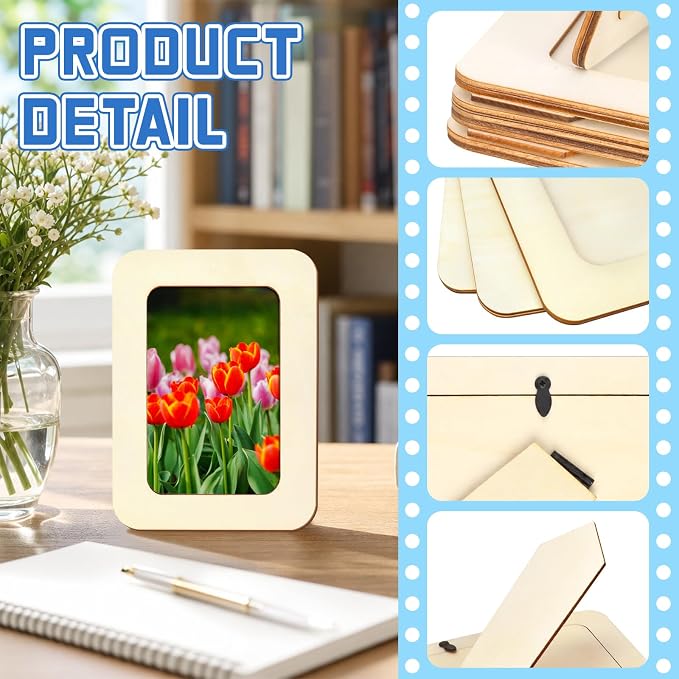 VOKOY 55 Pack Wooden Picture Frames - Image 3