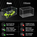 3MM Clear Acrylic Display Case for 1:18 Scale Vehicle Model, Thickened Acrylic - Image 5