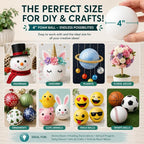 Evershine 24 Pack 4 Inch Craft Foam Ball - Image 4