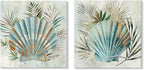 JAPO ART Turquoise Shell Pictures Modern Seashell by JAPOART