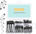 Huhuhero 160-Pack Safety Pins Assorted, Small and Large Safety Pins by Huhuhero