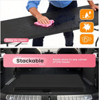 FDW 8FT Folding Table, Portable Fold-in-Half Plastic Picnic Party Table - Image 6