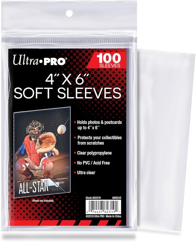 Ultra Pro 4" x 6" Soft Sleeves by UltraPro