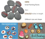 Lifetop 100 PCS Rocks Bulk for Painting, Natural River DIY Rock Flat & Smooth - Image 5
