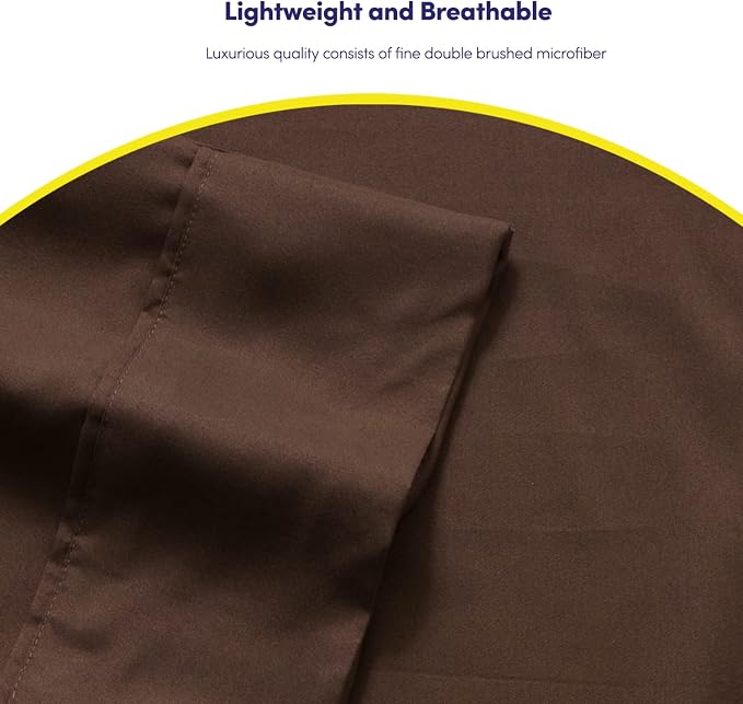Queen Sheets Brown - Image 6