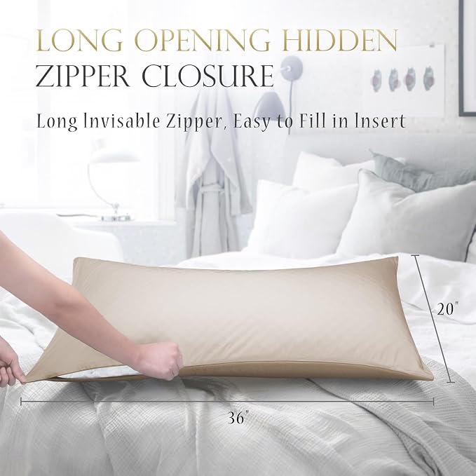 Cooling Crescent Side Sleeper Pillow Cases King Size Set of 2 - Image 5