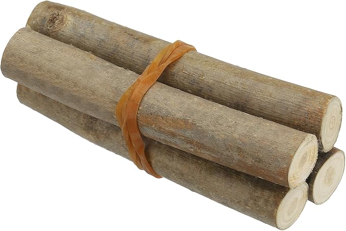 PATIKIL 4 Pcs / 10cm Wood Log Sticks, 0.6-1.2inch in Diameter Natural Driftwood by PATIKIL