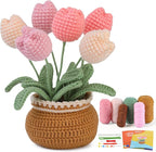 kgxulr Crochet Kit for Beginners, Tulip Crochet Starter Kit Beginner for by kgxulr