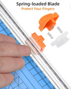 Firbon Blue A5 Paper Cutter, Straight Small Paper Trimmer - Image 5