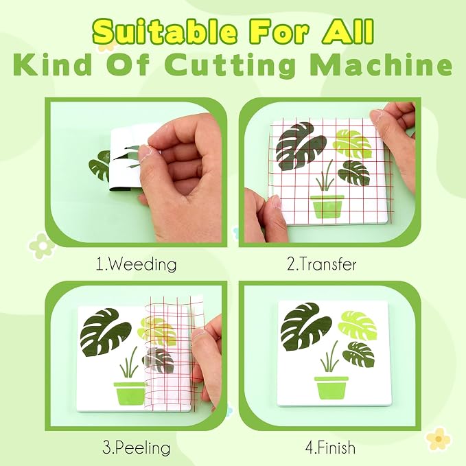 Tintnut Leaf Green Permanent Vinyl 8 Sheets 12''x10'' Adhesive Vinyl | Solid - Image 3