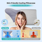 DUMOS Cervical Neck Pillow, Cooling Ergonomic Memory Foam Pillows - Image 3