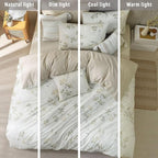 LEMIROE Floral Cotton Comforter King Size - Image 6