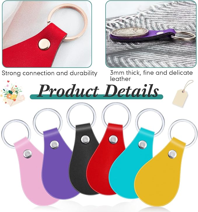 Taiyin 30 Pcs Leather Key Fob Kit - Image 3