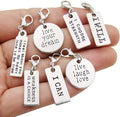 WOCRAFT 20pcs Craft Supplies Handmade Assorted Antique Silver Inspiration Words by WOCRAFT