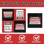 40pcs Funny Happy Retirement Decorations Caution Retirement Paper Plates and - Image 4