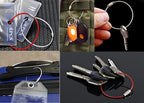 KONMAY Adjustable Wire Bracelets, Key Ring Loop Holders - Image 8