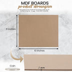 CalPalmy 8” x 10” MDF Boards - 2mm Thick Boards - Image 2