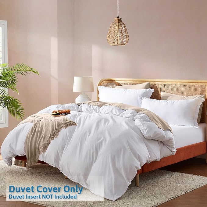 Nestl White Duvet Cover King Size - Image 2