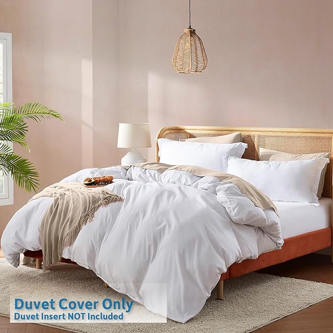 Nestl White Duvet Cover Queen Size - Image 2