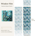 funlife Original Hand-Drawn Stained Glass Window Film, Reusable Double-Sided - Image 3