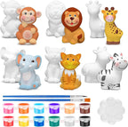 Gemscream 6 Sets Animal Painting Craft Kits Wild Animal Ceramics to Paint by Gemscream