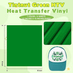 Tintnut Spanish Green Heat Transfer Vinyl, easy cut & weed, stretch washable - Image 2