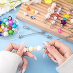 20 pcs Beadable Keychain Bar, DIY Blank Keychain Bar Detachable Key Chain - Image 3
