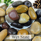 YISZM 20lbs Natural River Rocks, Hand-Picked Smooth Stones - Image 3