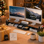 OPNICE Desk Organizers and Accessories, Dual Monitor Stand Riser - Image 9