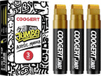 Coogert 3Pcs Gold Jumbo Poster Markers, 15MM Thick Permanent Acrylic Graffiti by CoogertPaintPens