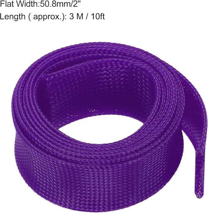 uxcell Expandable Sleeving, 2-inch 10ft Cable Sleeve - Image 3